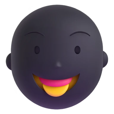 smiley face, confident, calm, kind, pronounced cheekbones sticker