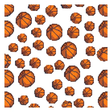 bronze basketball, copper-brown metallic surface with classic orange seams sticker