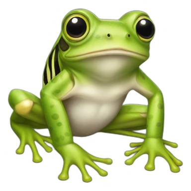 Tree Frog Zebra Hybrid sticker