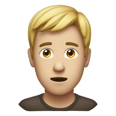 a man trying to memorise samthing sticker