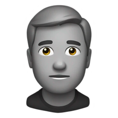 gigachad black and white sticker