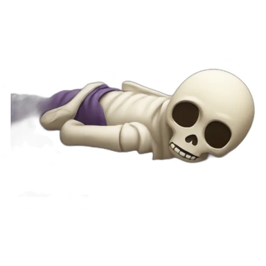 squeletton dead  sticker