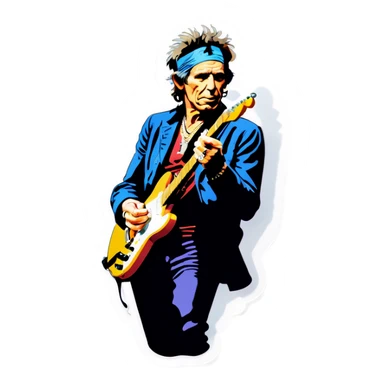 Keith richards sticker