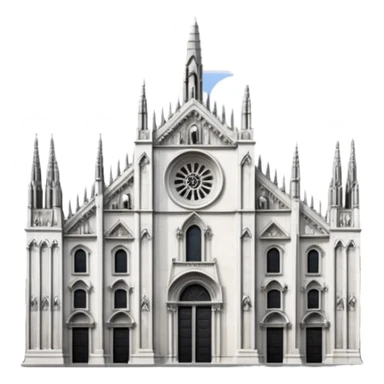 chiesa del duomo di Milano sticker