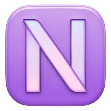 Netflix aesthetic "N" logo in pastel purple with illuminated outline sticker