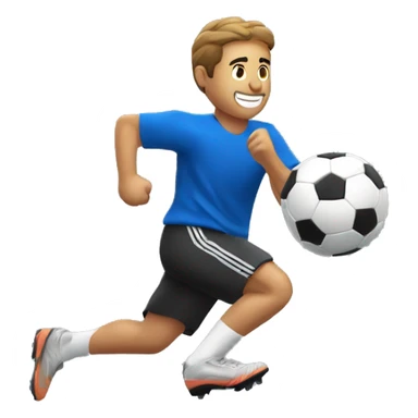 ANTONIO RUTIGER RUNNING WITH SOCCER BALL sticker