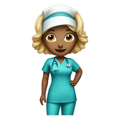 Beautiful nurse sticker