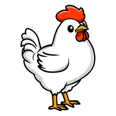Hen sticker