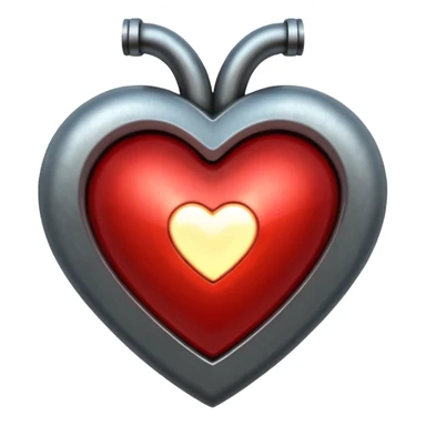 Iron heart sticker