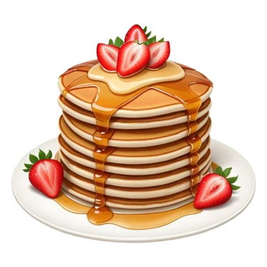 strawberry pancakes sticker