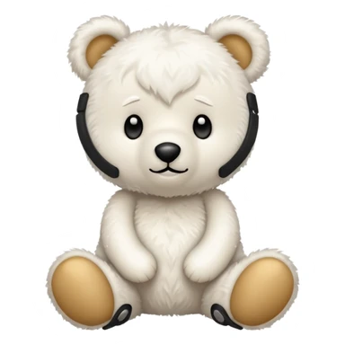 Oso de peluche blanco cute sticker
