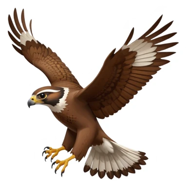Falcon flying sticker