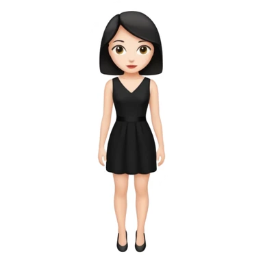 little black dress sticker
