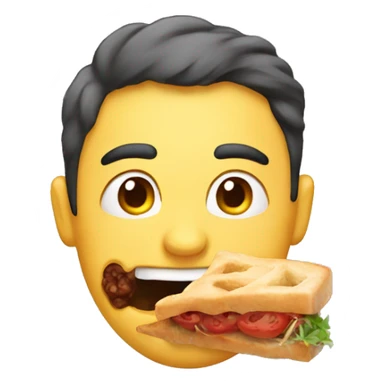 Saliva for yummy food sticker