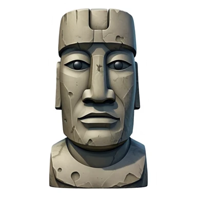 A sigma statue moaï sticker