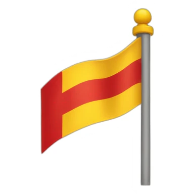 Yellow red flag sticker