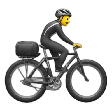 Chat sur vélo avec casque sticker