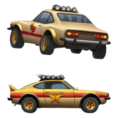 1970s Wonder Woman Long wheelbase widened Scion FR-S off road desert race truck  sticker