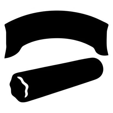Backwoods icon, hand drawn, black outlines, white fill, simple and clean, front view sticker