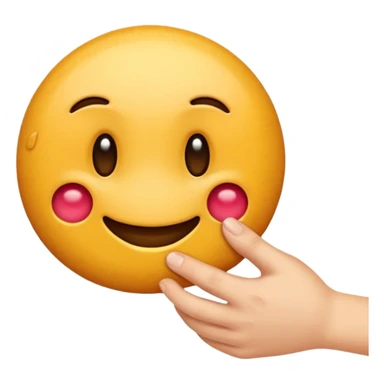 Devi creare un emoticon che sta per tirare uno schiaffo al contrario, cioè che colpisce con le nocche con la parte superiore della mano..e non con il palmo...ciò il verso opposto. sticker