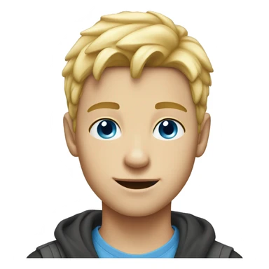 teenage blond boy-blue eyes  sticker