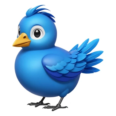
3D emoji of a small bird, in Apple Memoji style. Soft studio lighting, glossy finish, black background, minimalistic and centered composition.
 sticker