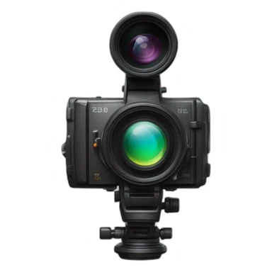 anamorphic lens camera sticker