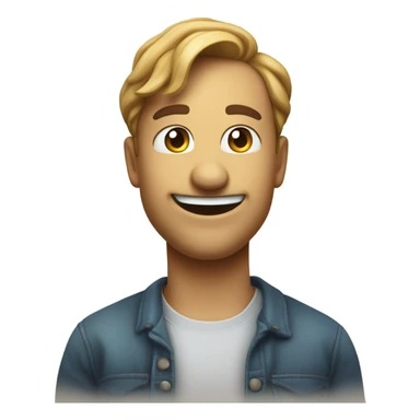 Smirk with a question mark  sticker