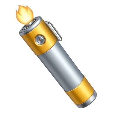 battery torch  sticker