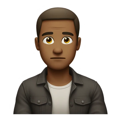 a sulking guy with his arms crossed sticker