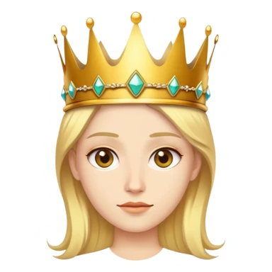 Me wearing a crown sticker