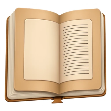 a journal book beige  sticker