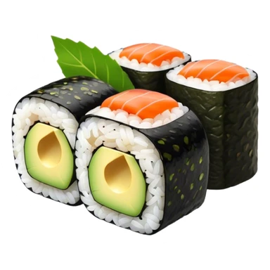 Sushi with avocado  sticker