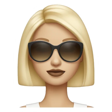 blonde girl in Fendi sunglasses sticker