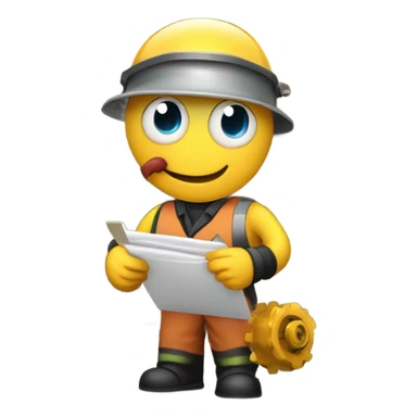 Worm working at a paper mill  sticker