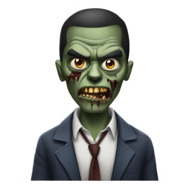 Gangster zombie sticker