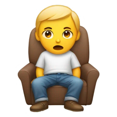 person with tummy ache sticker