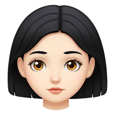 Chica pelo negro  sticker