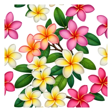Plumerias sticker