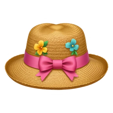 Straw hat  sticker