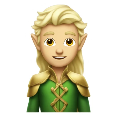Blonde elf prince sticker
