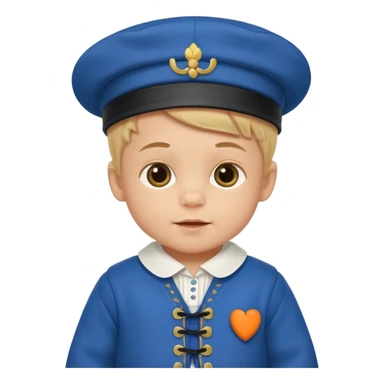 baby boy traditional dutch clothes sticker