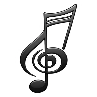 music note tribalism  sticker