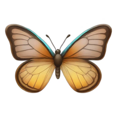 butterfly in glasses sticker