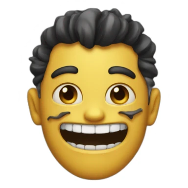 the scary smiled sticker