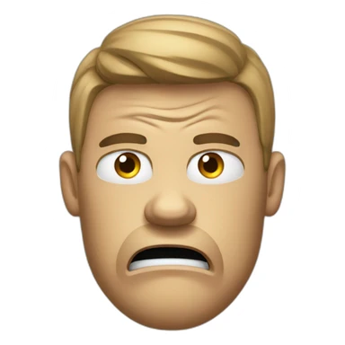 golf player anger sticker