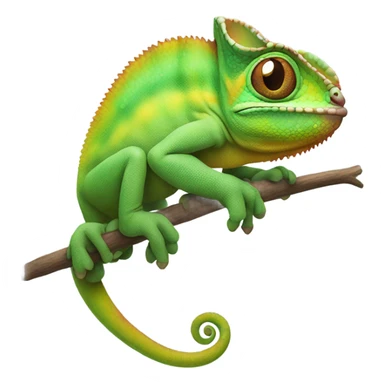 chameleon  look up sticker