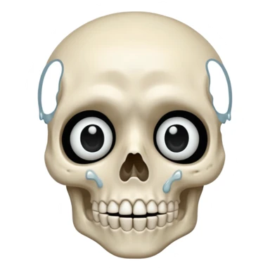 Squelette qui pleure sticker