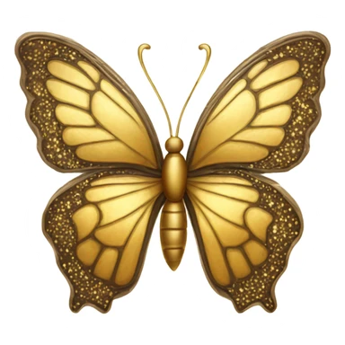 Golden butterfly  sticker