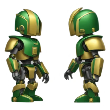 2374 FRC Jesuit crusaderbots green and gold sticker